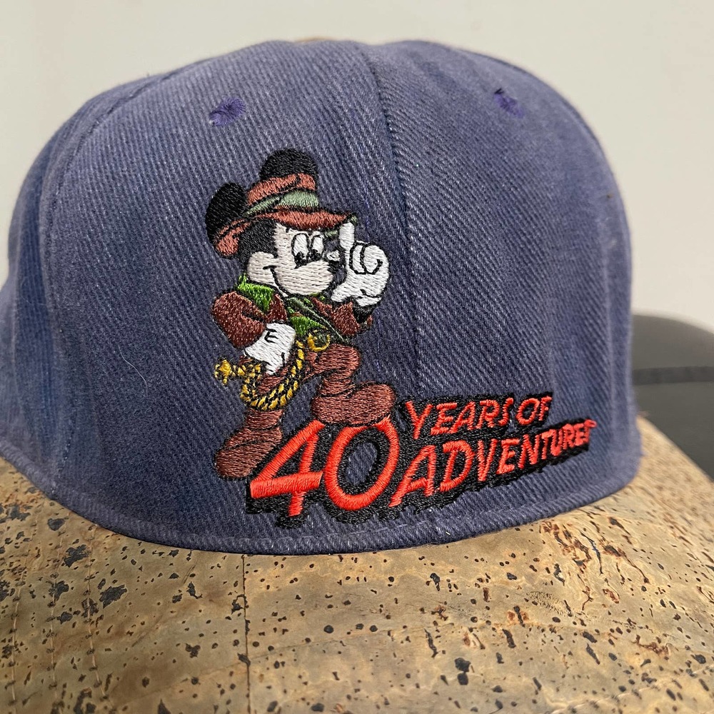 Vintage Disney Mickey Embroidered Adjustable Cork Brim Baseball Cap - Picture 4 of 14